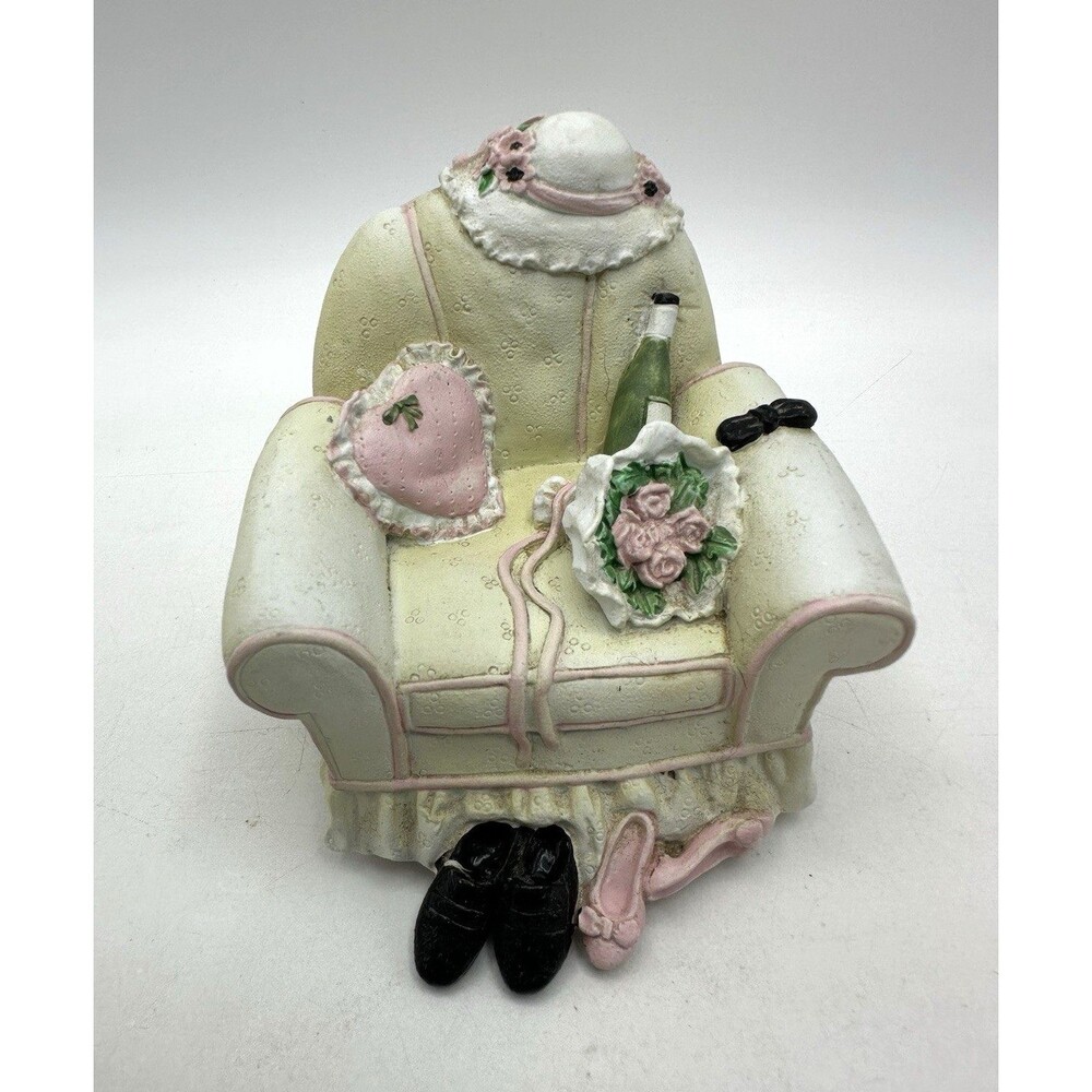 Vintage George Good Co Chair Music Box Wedding Married Working